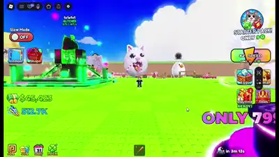 Steal Animal Egg map animals including a giant cat and a white duck
